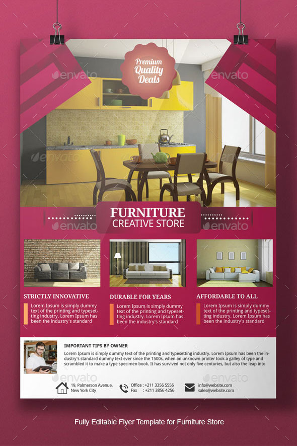 Furniture Flyer Template by Adburst GraphicRiver
